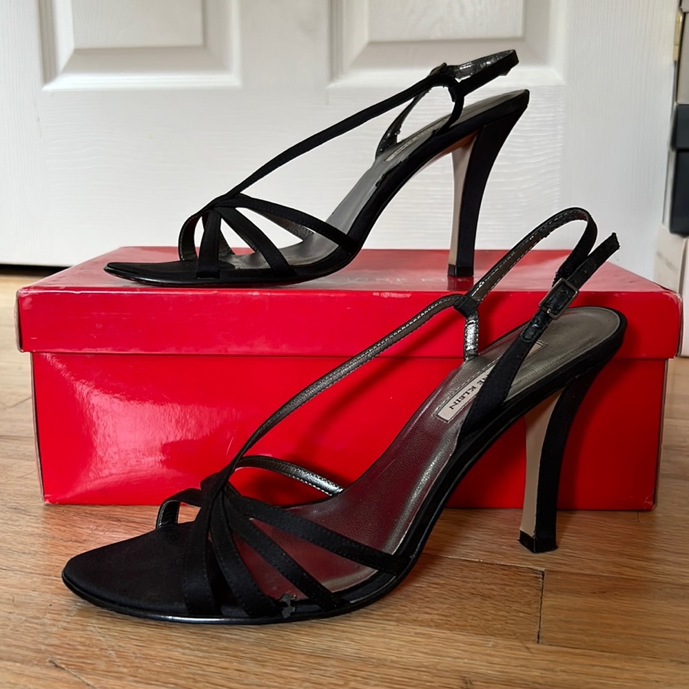 Anne Klein Strappy Black Sandal